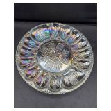 Federal Glass Georgetown Iridescent  Egg Plate