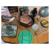 Tote & assorted home good planters Tupperware more
