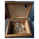 Watch lot and wooden box