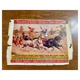 Barnum & Bailey Circus Roman race advertisement