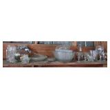 Clear glass lot