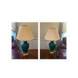 2- Hunter green lamp