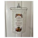 Kind deeds are the fruit vintage wall hanging