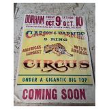 Carson & Barnes circus poster