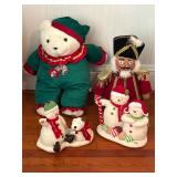 Christmas decor Hallmark snowmen