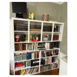 2nd floor Contents of built in shelves many books