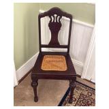 Vintage cane seat chair