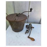 Vintage bread maker and olimax grinder