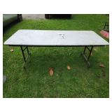 Folding table preas board top