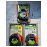 3 Pittsburgh tape measures