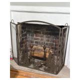 Fireplace screen moose screen only