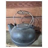 Cast iron tea kettle