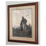 Framed print Norman Rockwell OUTWARD BOUND