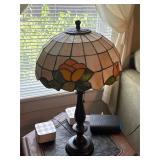 Tiffany style lamp (cracked shade)