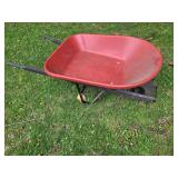 Plastic tub wheelbarrow
