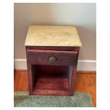 Vintage condition issues side table removable top