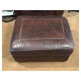 Ashley leather  ottoman (some condition issues)