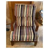Vintage wooden mission style accent chair
