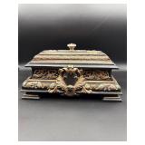 Vintage lidded table top box