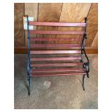 Vintage doll bench