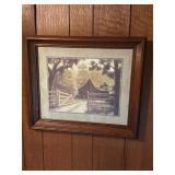Vintage Barn/Fence Wood Framed Print