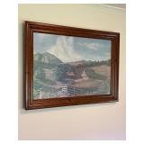 Vintage framed print