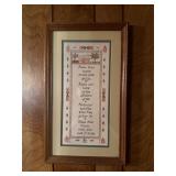Vintage framed print Bless this house