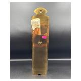 brass fireplace match stick holder