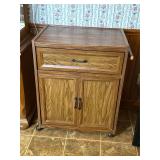 Vintage rolling kitchen cart (door falls off)