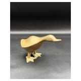 vintage brass duck or goose figurine