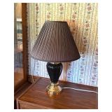 Black table lamp (cracked shade)