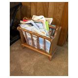 Vintage book magazine rack