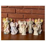 Assorted vintage angel decor