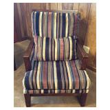 Vintage wooden mission style accent chair