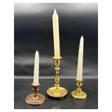 Baldwin brass candleholders
