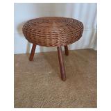 Vintage wicker stool