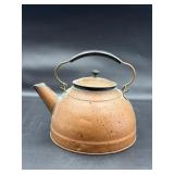 vintage copper tea kettle