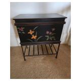 Trunk on metal stand
