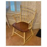 Mid century Bow-Back Spindle rocking chair