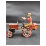Marx whoopee Car w Cows Tin Vintage Windup Toy