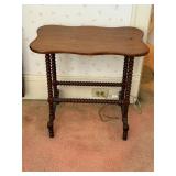Antique bobbin leg Barley Twist side table