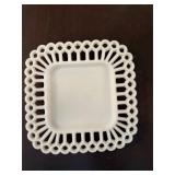 Westmoreland Milk Glass trinket plate