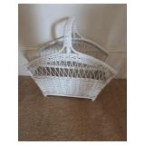 Wicker magazine rack