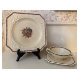Crown Gainsborough cup saucer plate