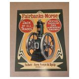 Fairbanls morse metal sign