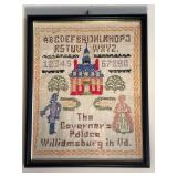 Vintage cross-stitch Williamsburg VA