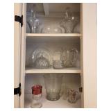 Assorted glassware