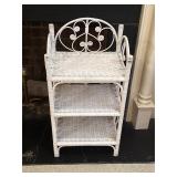 Vintage wicker shelf