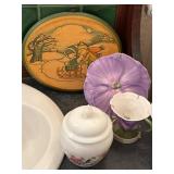Home decor wooden decor Avon jar