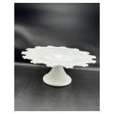 Imperial Glass-Ohio Milk Glass Pedestal Cake Stand